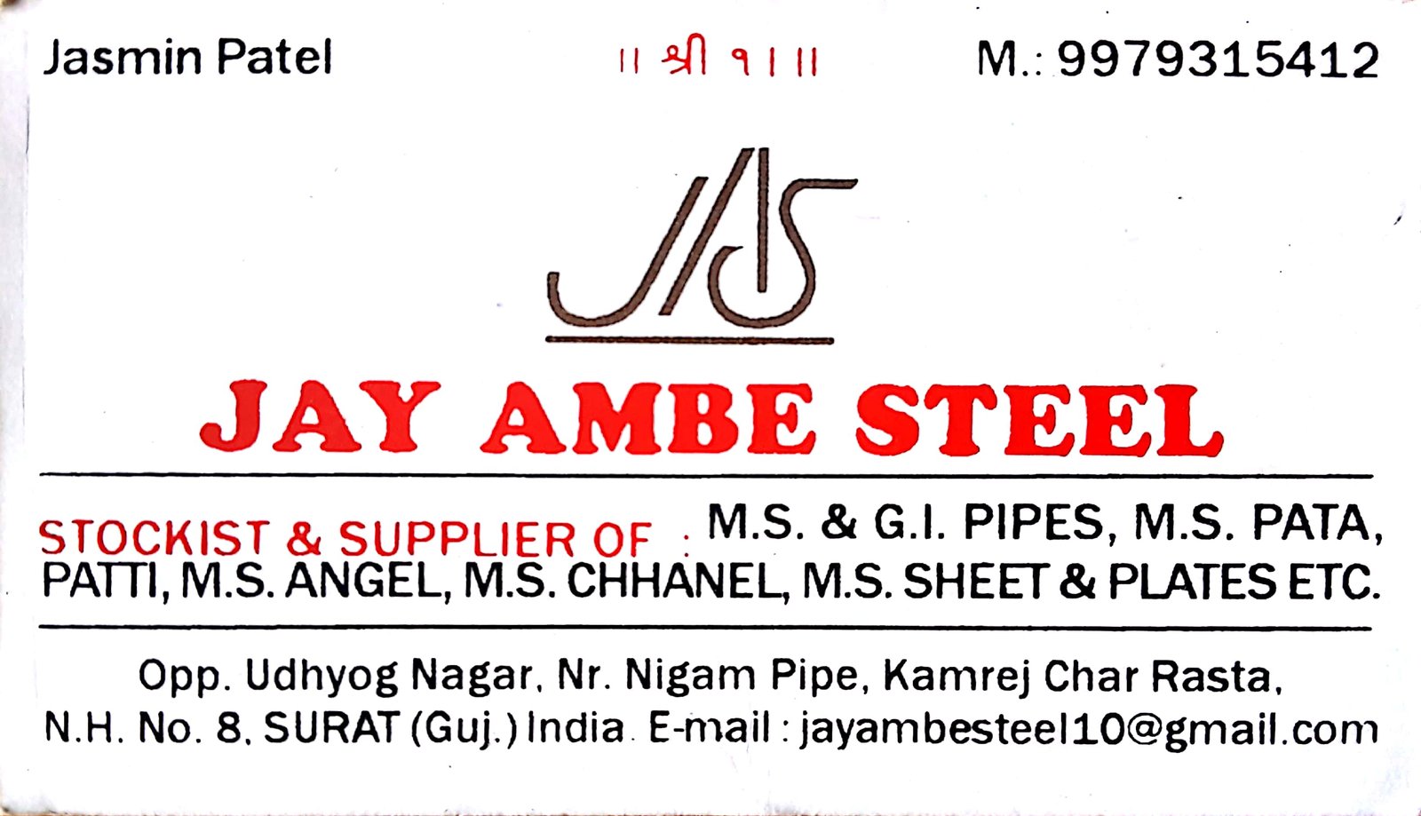 JAY AMBE STEEL